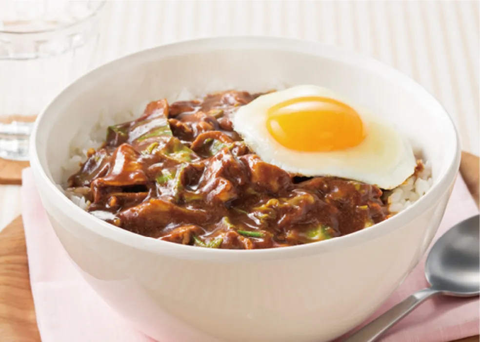 豚肉とキャベツのハッシュ丼イメージ画像